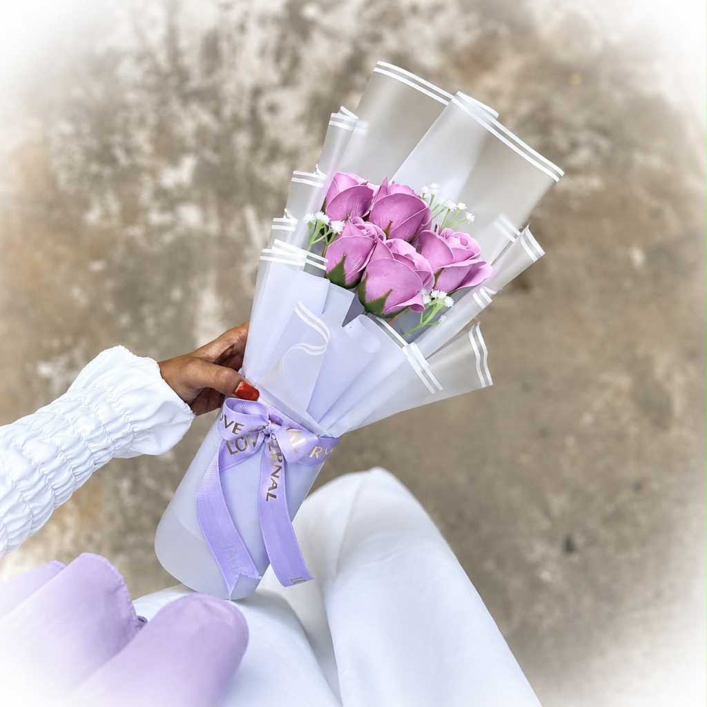 Purple Rose Bouquet